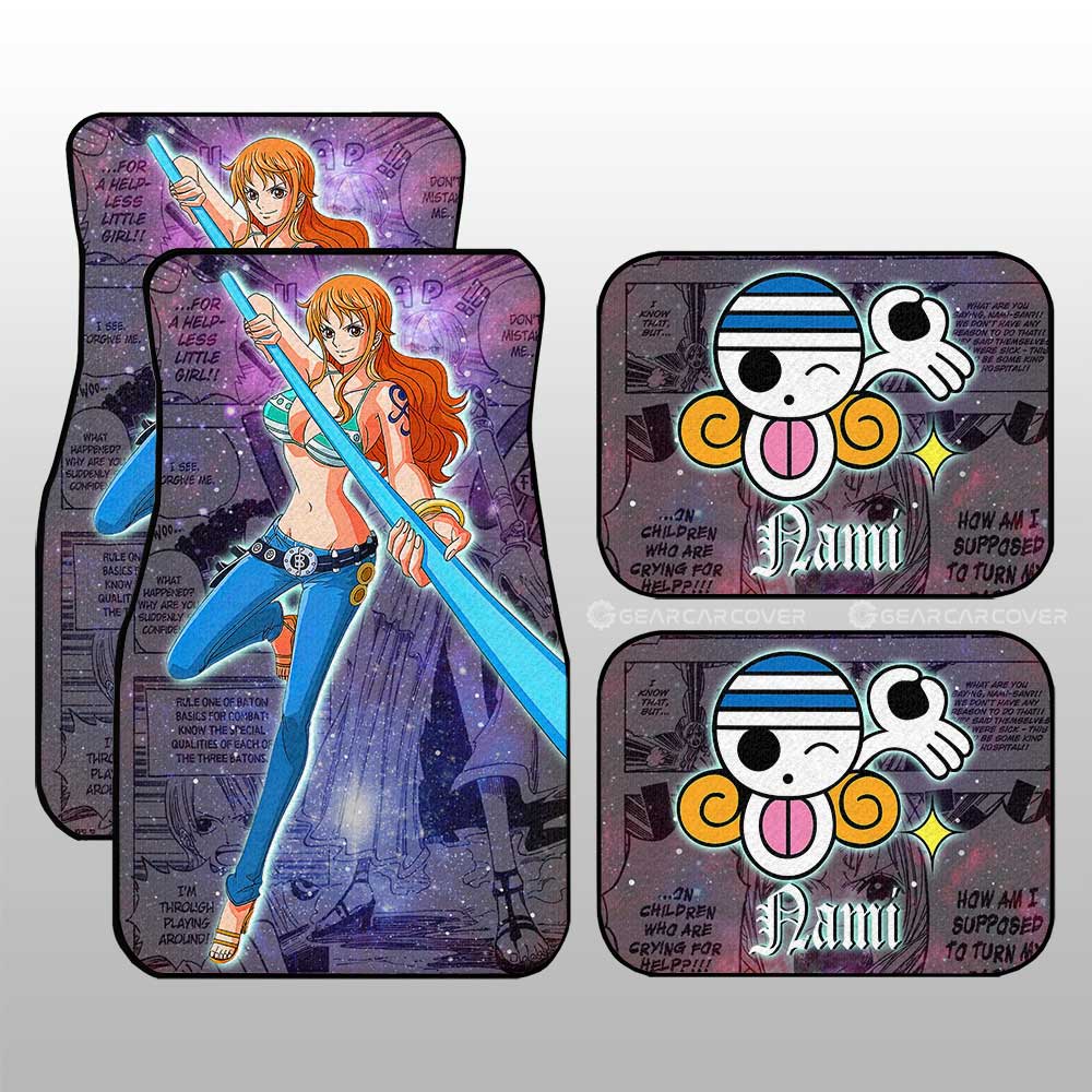 Nami Car Floor Mats Custom Car Accessories Manga Galaxy Style - Gearcarcover - 1