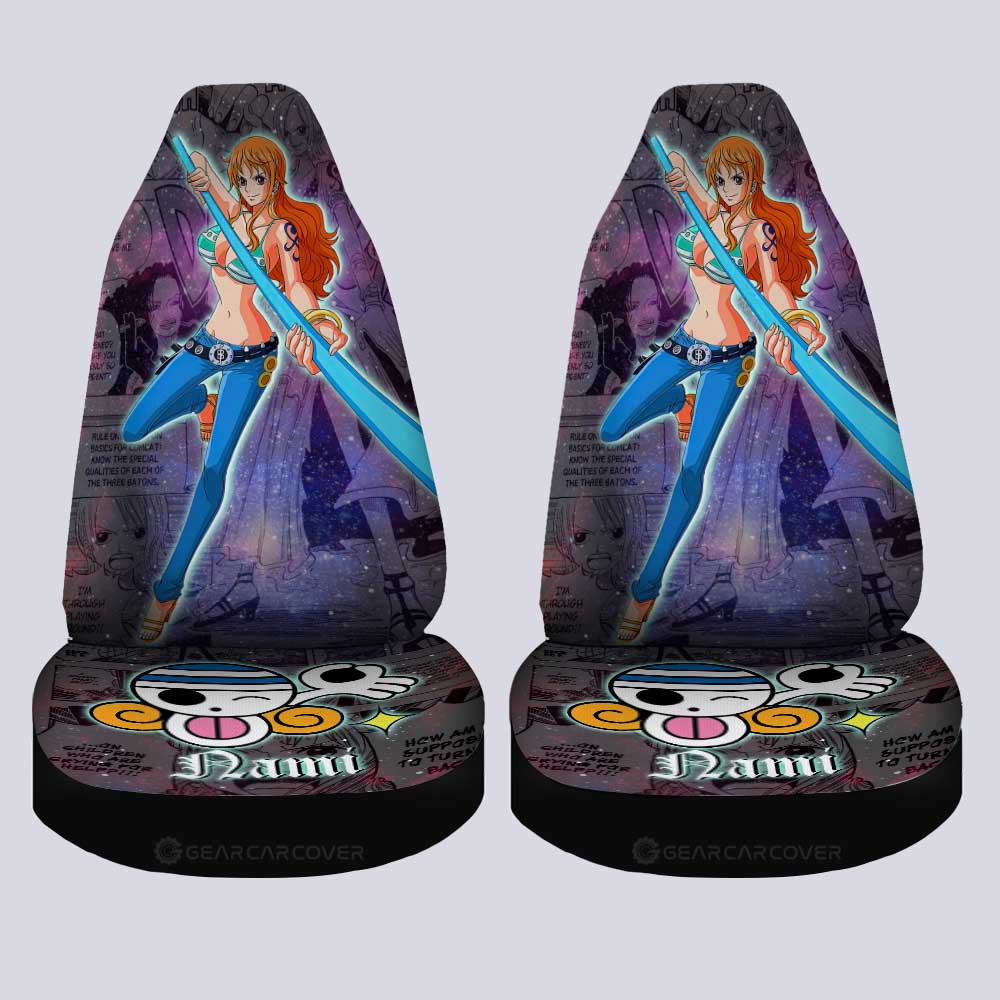Nami Car Seat Covers Custom Car Accessories Manga Galaxy Style - Gearcarcover - 4