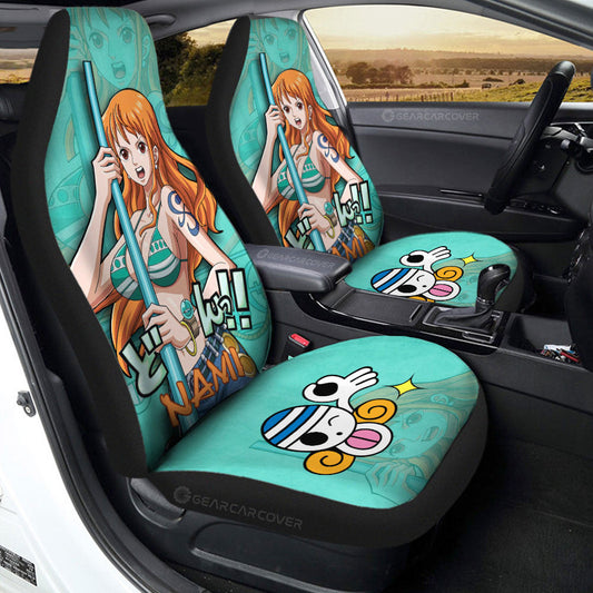 Nami Car Seat Covers Custom One Piece Anime Car Accessories - Gearcarcover - 2