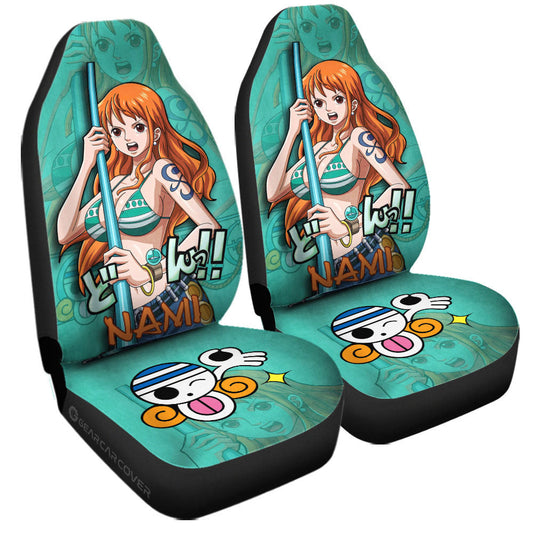 Nami Car Seat Covers Custom One Piece Anime Car Accessories - Gearcarcover - 1