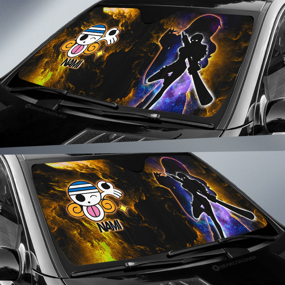 Nami Car Sunshade Custom Silhouette Style - Gearcarcover - 2