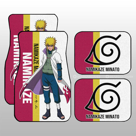 Namikaze Minato Car Floor Mats Custom Anime Car Accessories - Gearcarcover - 1