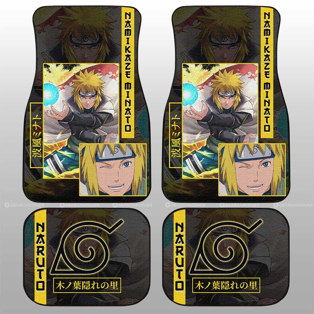 Namikaze Minato Car Floor Mats Custom Anime Car Accessories - Gearcarcover - 2