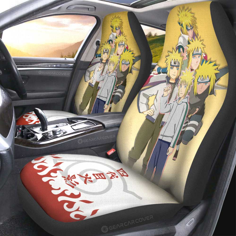 Namikaze Minato Car Seat Covers Custom Anime Car Accessories - Gearcarcover - 2