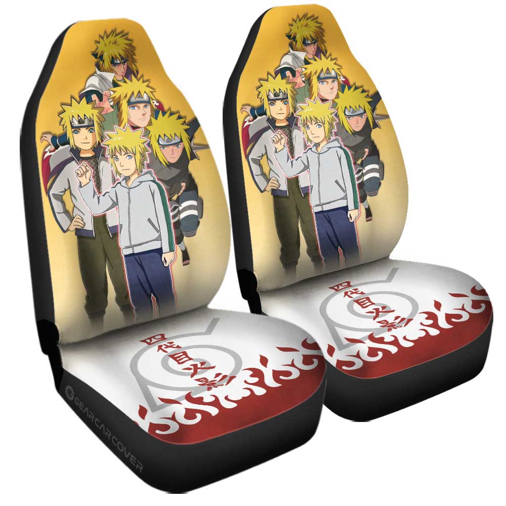 Namikaze Minato Car Seat Covers Custom Anime Car Accessories - Gearcarcover - 3