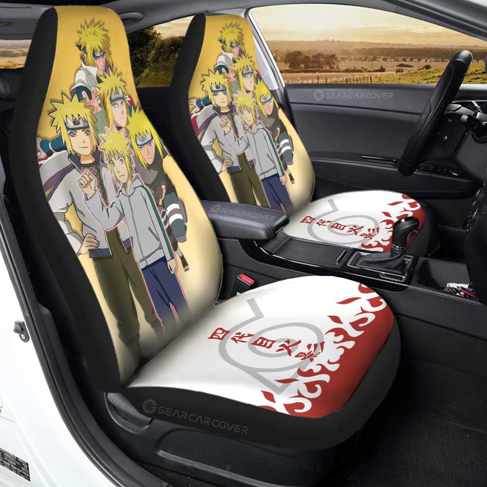 Namikaze Minato Car Seat Covers Custom Anime Car Accessories - Gearcarcover - 1