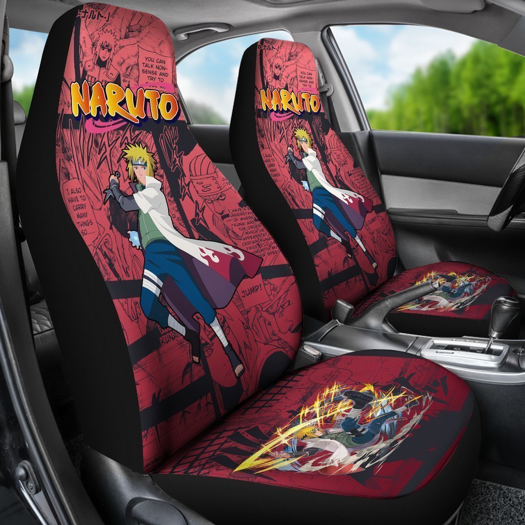 Namikaze Minato Car Seat Covers Custom Manga Anime Car Accessories - Gearcarcover - 3