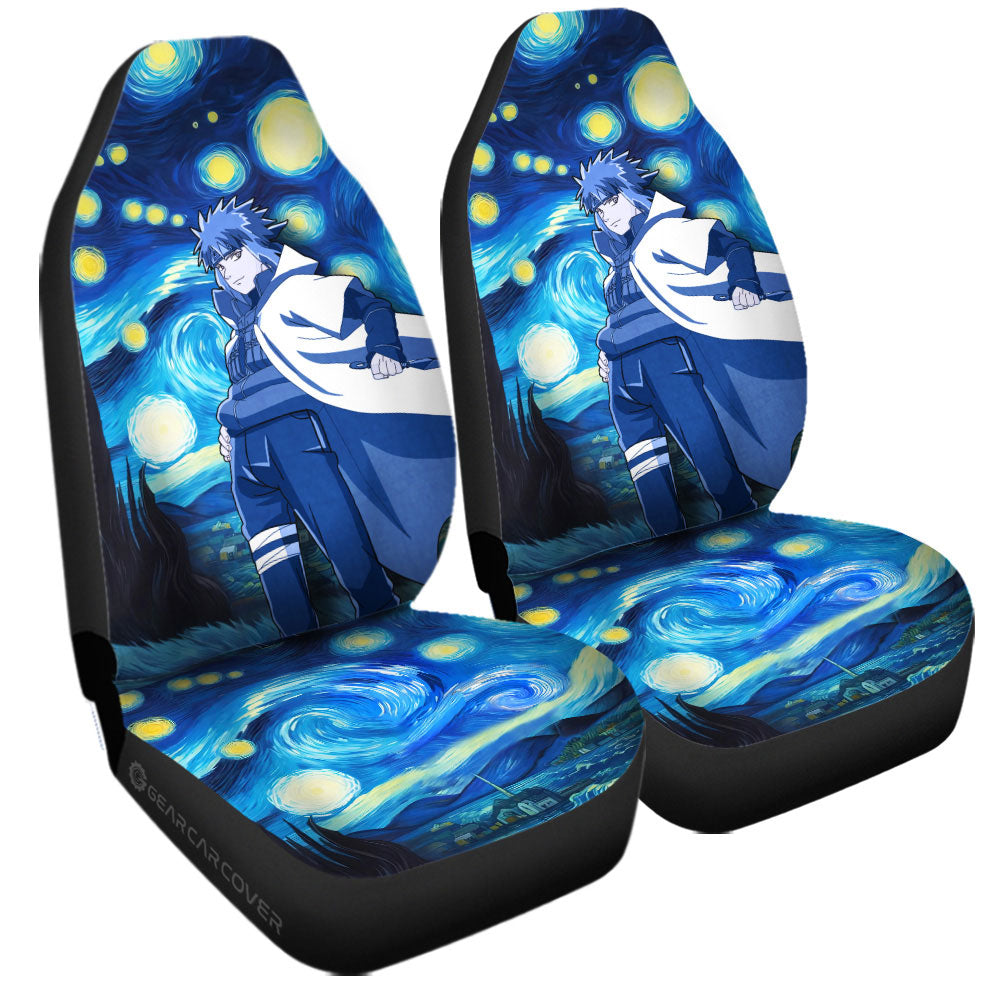 Namikaze Minato Car Seat Covers Custom Starry Night Styles - Gearcarcover - 3