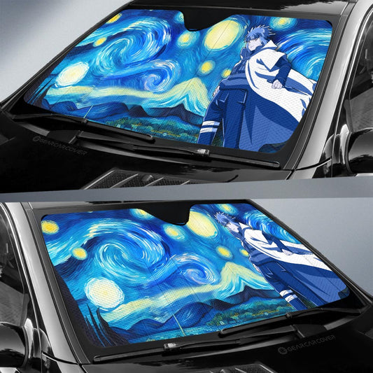 Namikaze Minato Car Sunshade Custom Starry Night Styles - Gearcarcover - 2