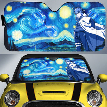 Namikaze Minato Car Sunshade Custom Starry Night Styles - Gearcarcover - 1