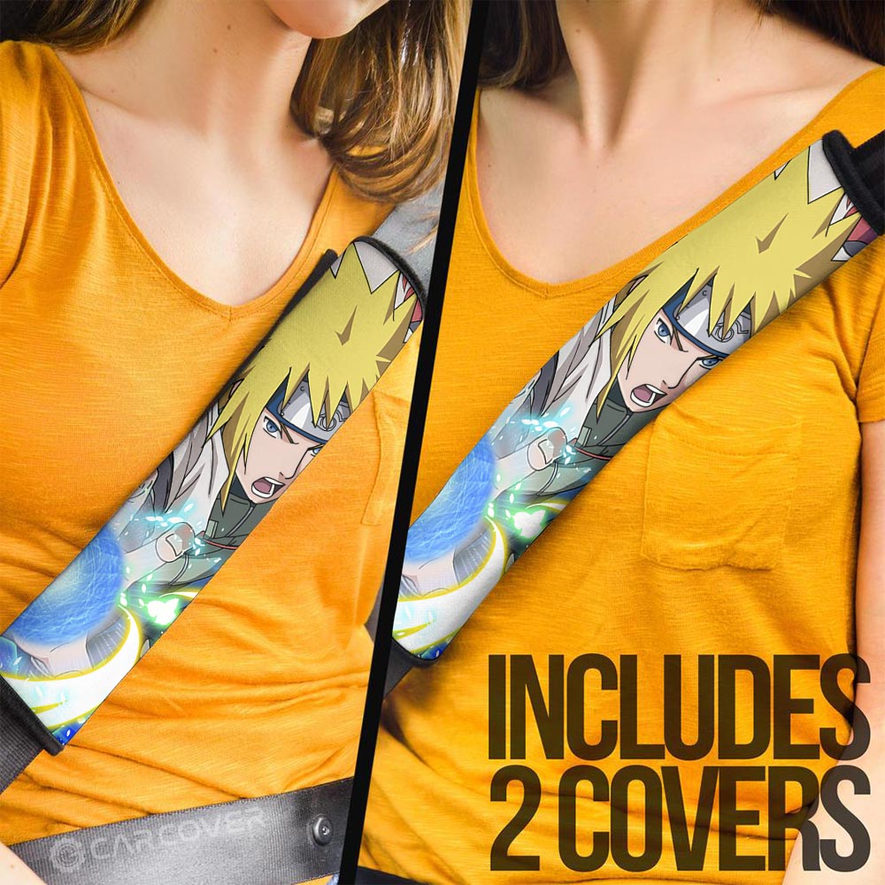 Namikaze Minato Seat Belt Covers Custom For Fans - Gearcarcover - 2