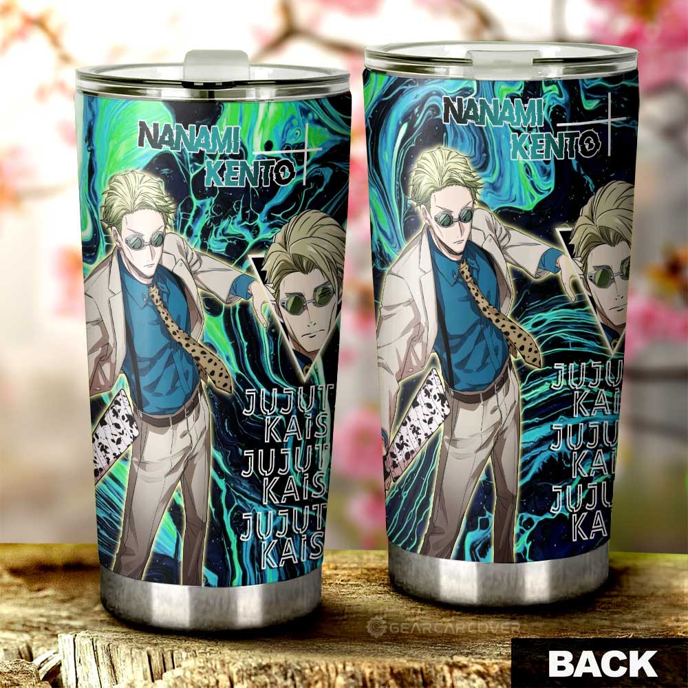 Nanami Kento Tumbler Cup Custom Jujutsu Kaisen Anime Car Accessories - Gearcarcover - 3