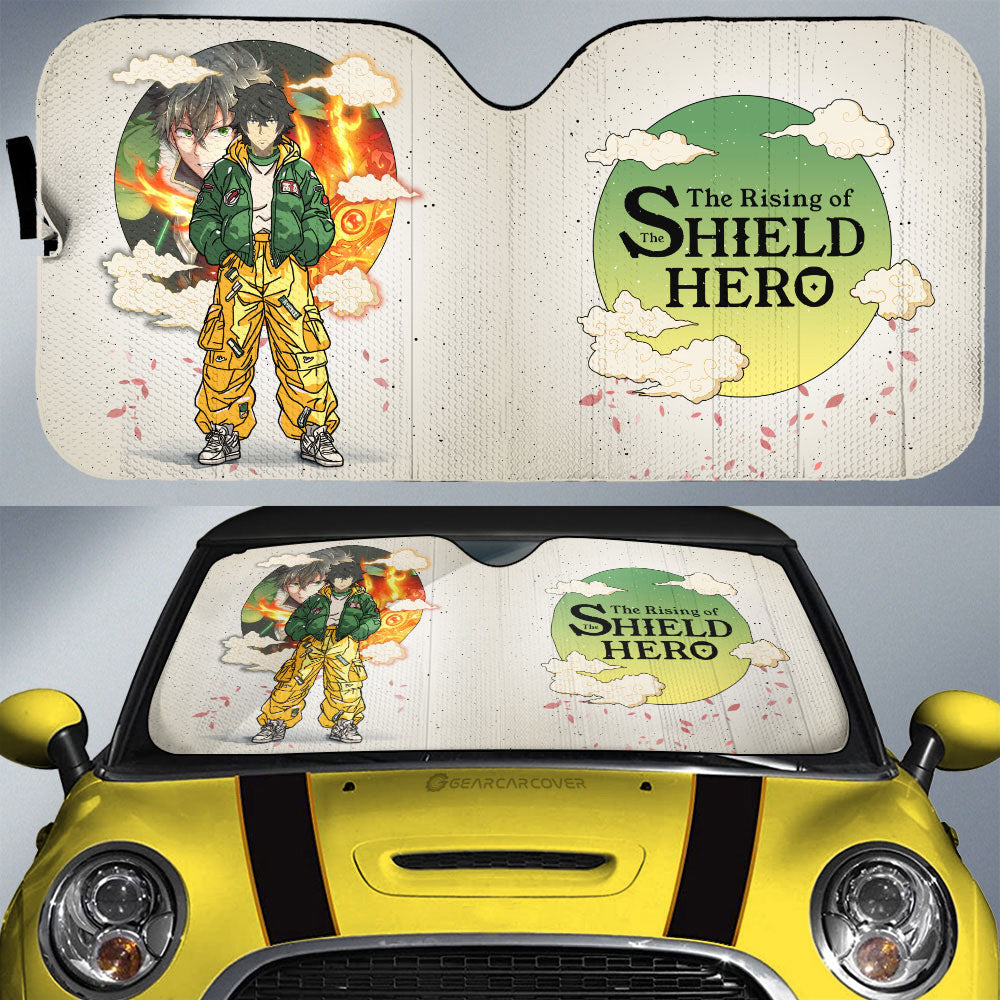 Naofumi Iwatani Car Sunshade Anime Collection - Gearcarcover - 1