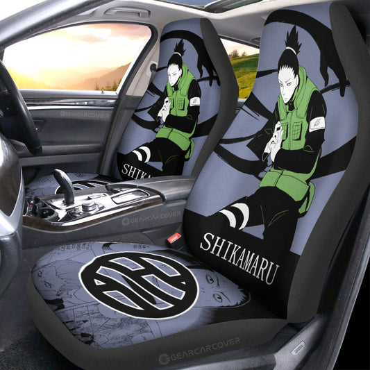 Nara Shikamaru Car Seat Covers Custom Anime Car Accessories Manga Color Style - Gearcarcover - 2