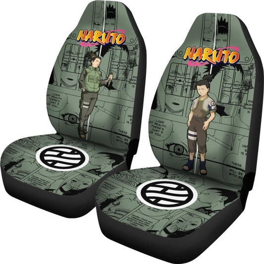 Nara Shikamaru Car Seat Covers Custom Manga Anime Car Accessories - Gearcarcover - 2