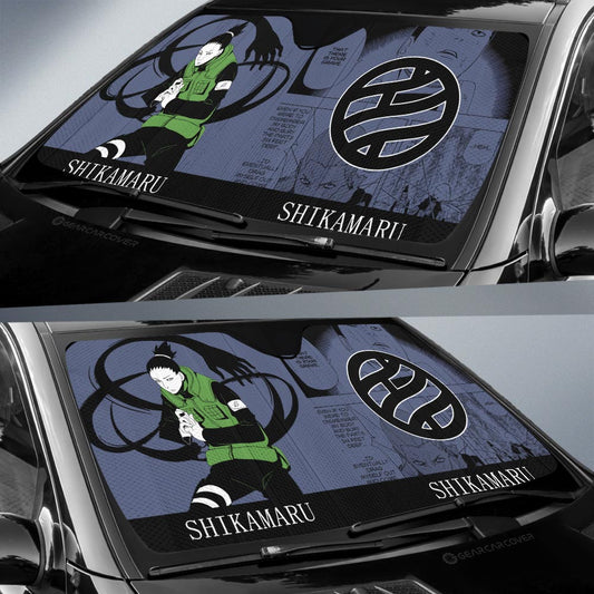 Nara Shikamaru Car Sunshade Custom Car Accessories Manga Color Style - Gearcarcover - 2