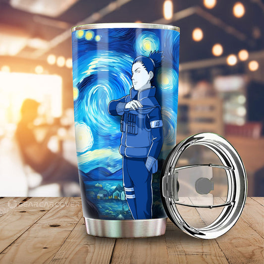 Nara Shikamaru Tumbler Cup Custom Starry Night Styles - Gearcarcover - 1