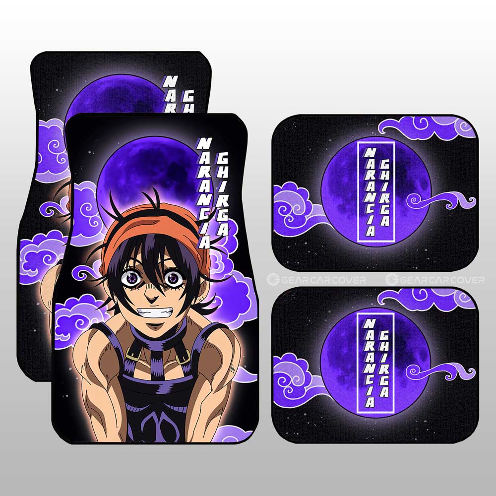 Narancia Ghirga Car Floor Mats Custom Bizarre Adventure - Gearcarcover - 1