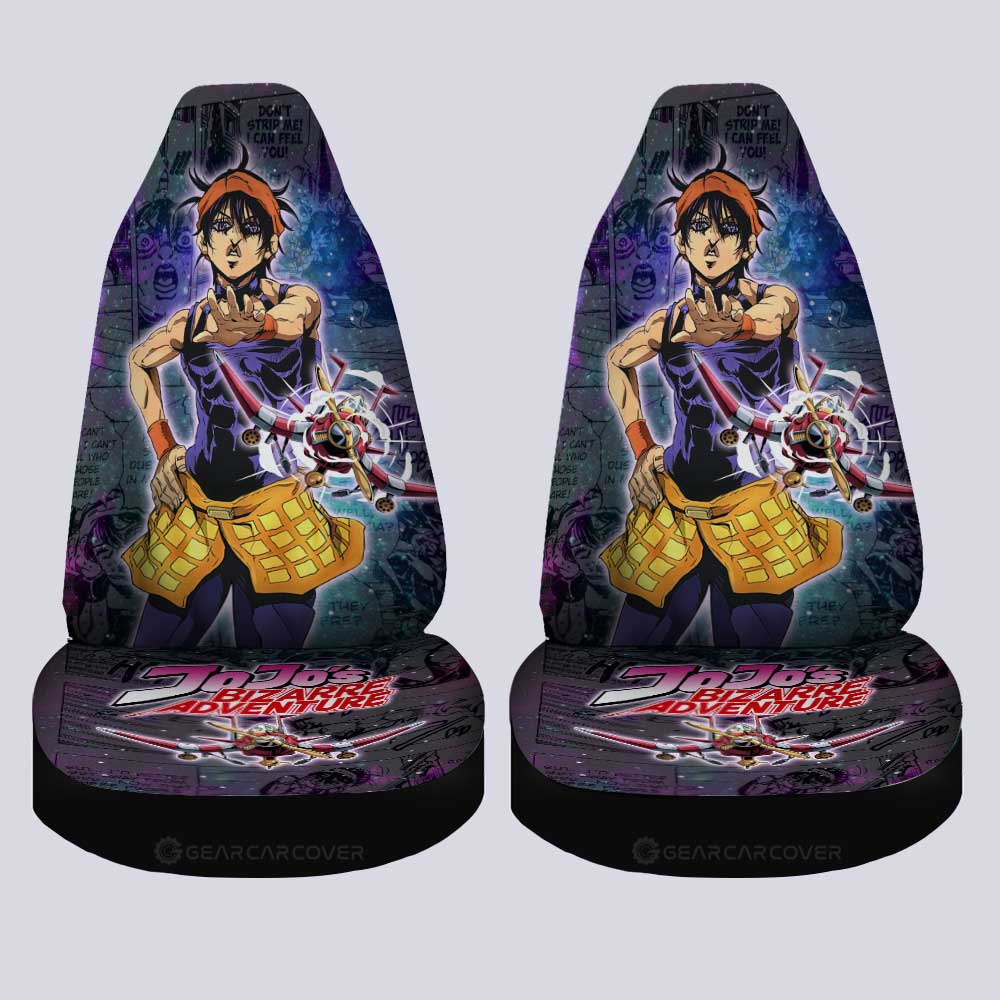 Narancia Ghirga Car Seat Covers Custom JJBA Car Accessories - Gearcarcover - 4