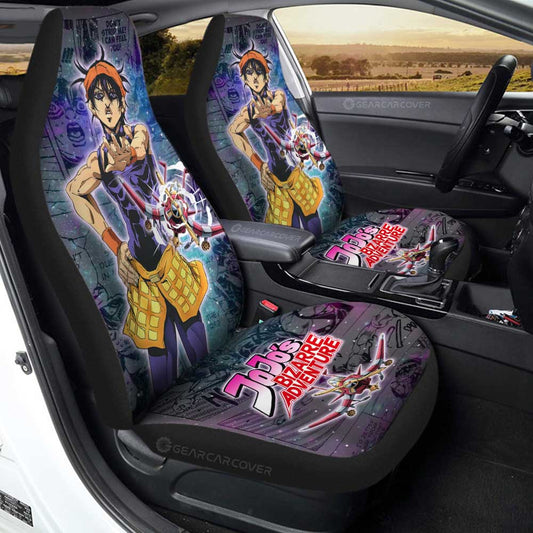 Narancia Ghirga Car Seat Covers Custom JJBA Car Accessories - Gearcarcover - 1