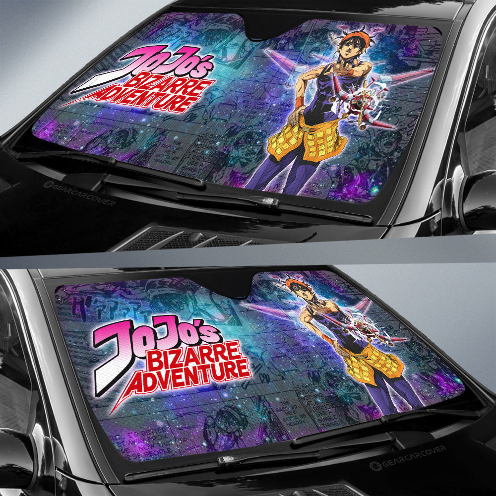 Narancia Ghirga Car Sunshade Custom JJBA Car Accessories - Gearcarcover - 2