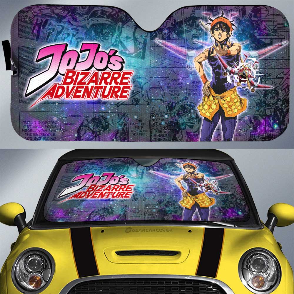 Narancia Ghirga Car Sunshade Custom JJBA Car Accessories - Gearcarcover - 1