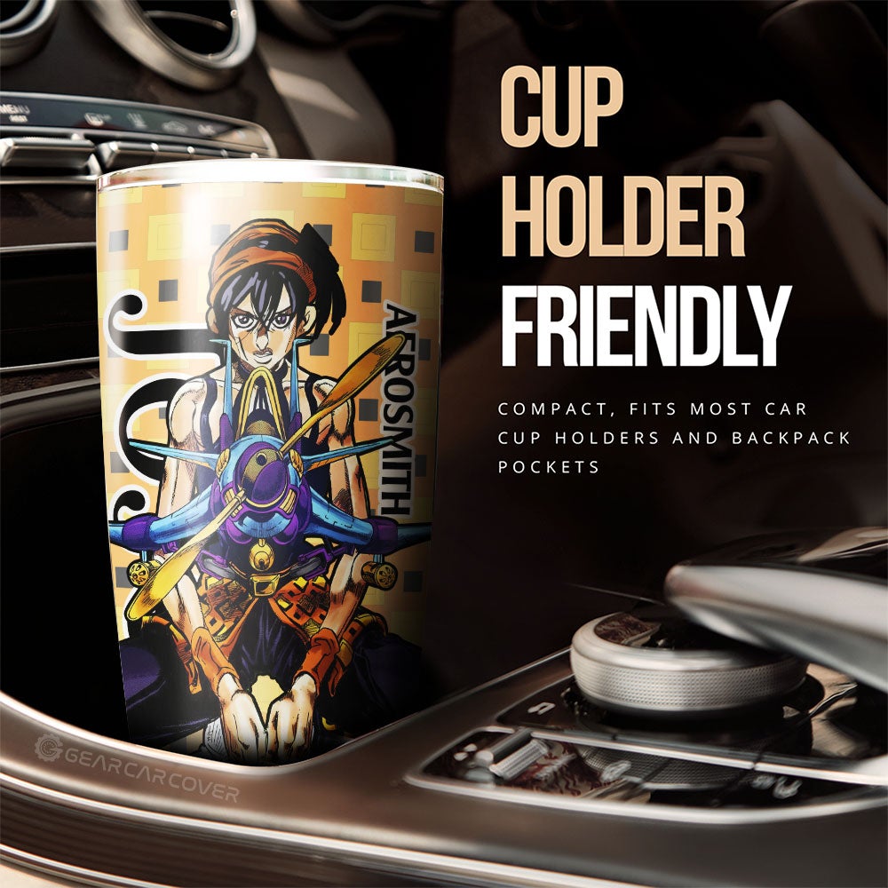 Narancia Ghirga Tumbler Cup Custom Bizarre Adventure Car Accessories - Gearcarcover - 3