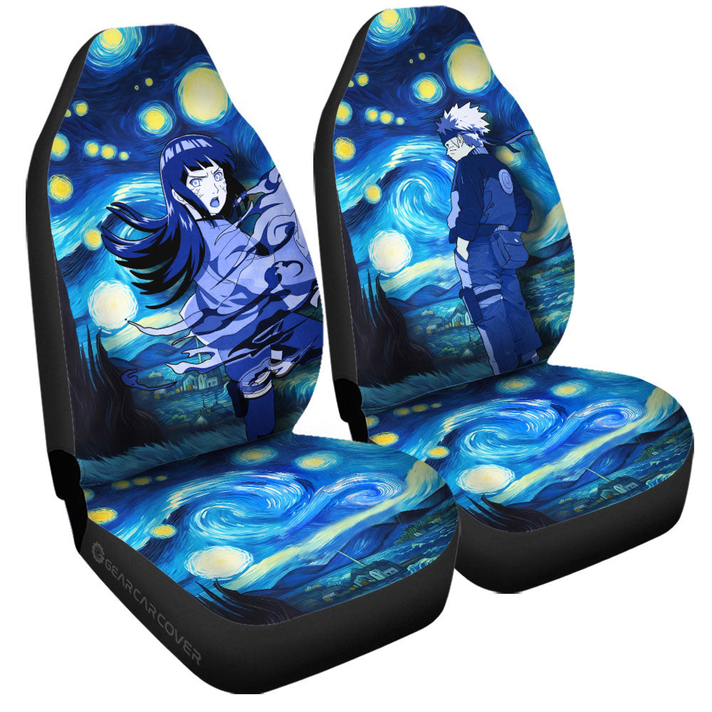 Naruto Hinata Car Seat Covers Custom Starry Night Styles - Gearcarcover - 3