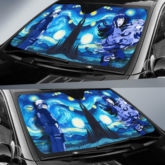 Naruto Hinata Car Sunshade Custom Starry Night Styles - Gearcarcover - 2