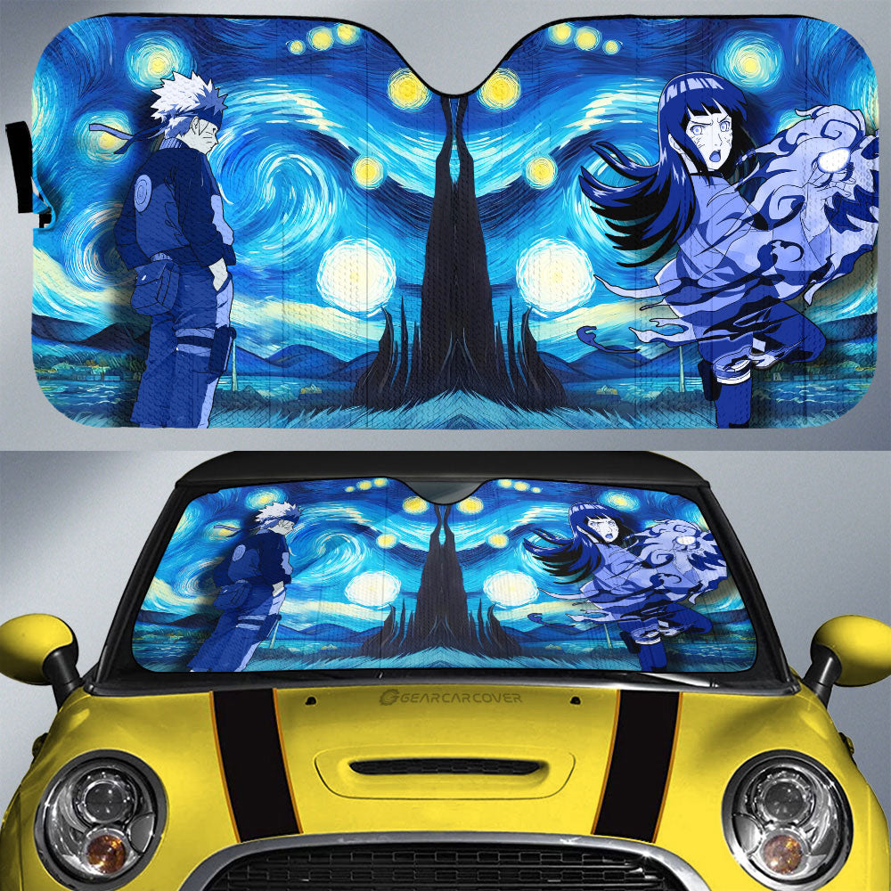 Naruto Hinata Car Sunshade Custom Starry Night Styles - Gearcarcover - 1