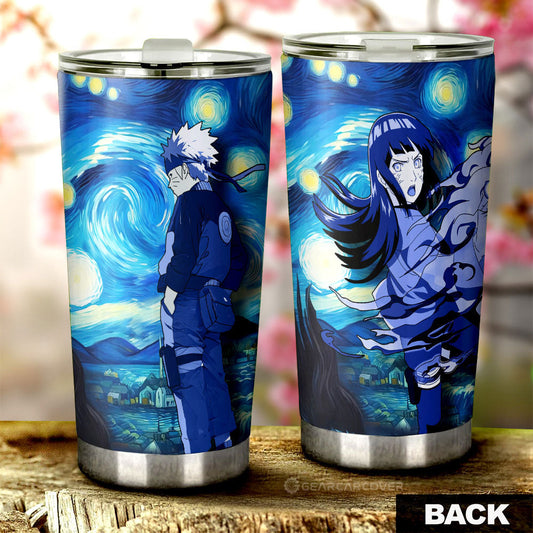 Naruto Hinata Tumbler Cup Custom Starry Night Styles - Gearcarcover - 1