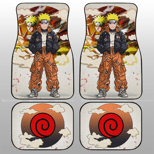 Naruto Uzumaki Car Floor Mats Anime Collection - Gearcarcover - 1