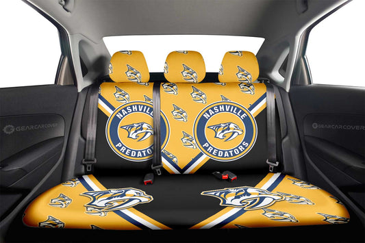 Nashville Predators Car Back Seat Cover Custom Car Accessories For Fans - Gearcarcover - 2