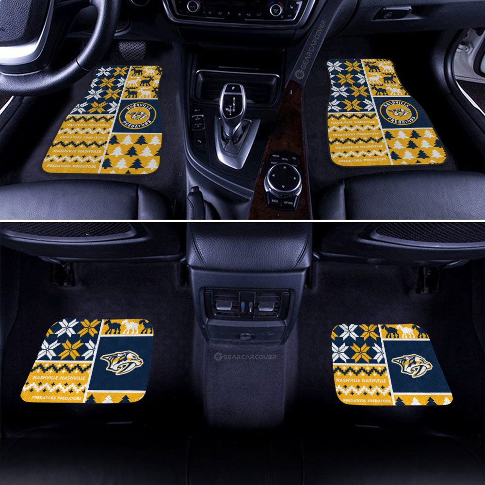 Nashville Predators Car Floor Mats Custom Ugly Style Car Accessories - Gearcarcover - 2