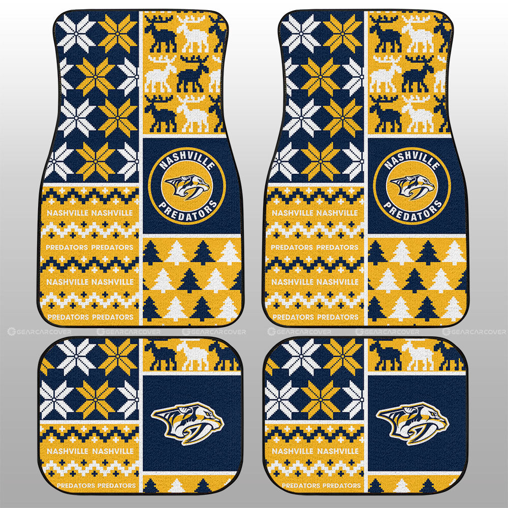 Nashville Predators Car Floor Mats Custom Ugly Style Car Accessories - Gearcarcover - 1