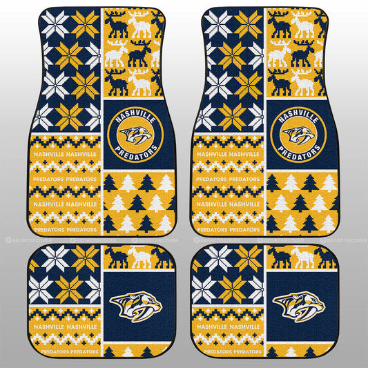 Nashville Predators Car Floor Mats Custom Ugly Style Car Accessories - Gearcarcover - 1