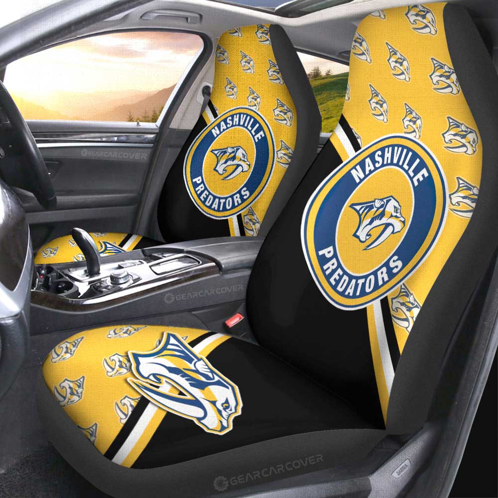 Nashville Predators Car Seat Covers Custom Car Accessories For Fans - Gearcarcover - 2