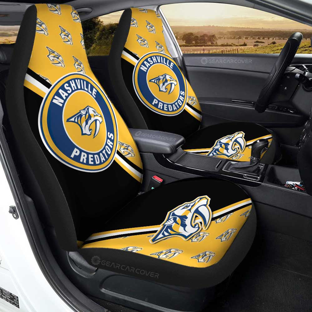 Nashville Predators Car Seat Covers Custom Car Accessories For Fans - Gearcarcover - 1