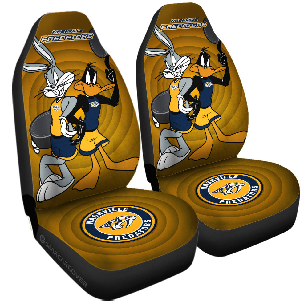 Nashville Predators Car Seat Covers Custom Car Accessories - Gearcarcover - 3