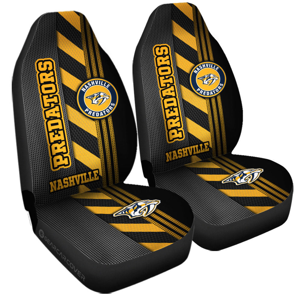 Nashville Predators Car Seat Covers Custom Car Accessories - Gearcarcover - 3