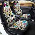 Nashville Predators Car Seat Covers Custom Sugar Skull Car Accessories - Gearcarcover - 2