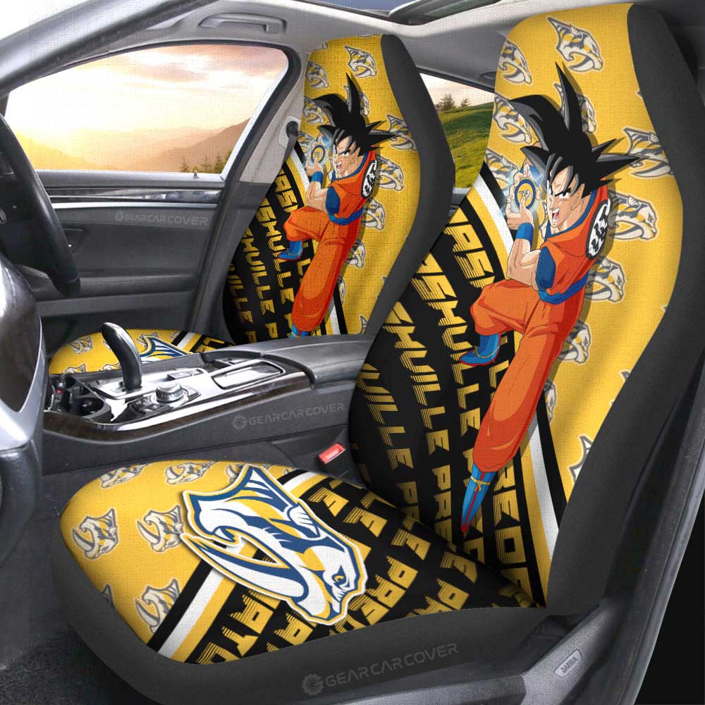 Nashville Predators Car Seat Covers Goku Car Decorations For Fans - Gearcarcover - 2