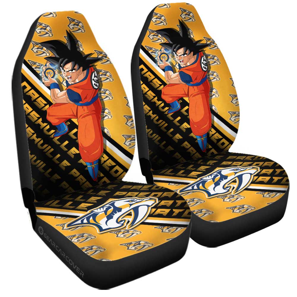 Nashville Predators Car Seat Covers Goku Car Decorations For Fans - Gearcarcover - 3