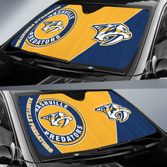 Nashville Predators Car Sunshade Custom Car Accessories For Fans - Gearcarcover - 2