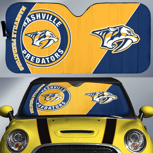 Nashville Predators Car Sunshade Custom Car Accessories For Fans - Gearcarcover - 1