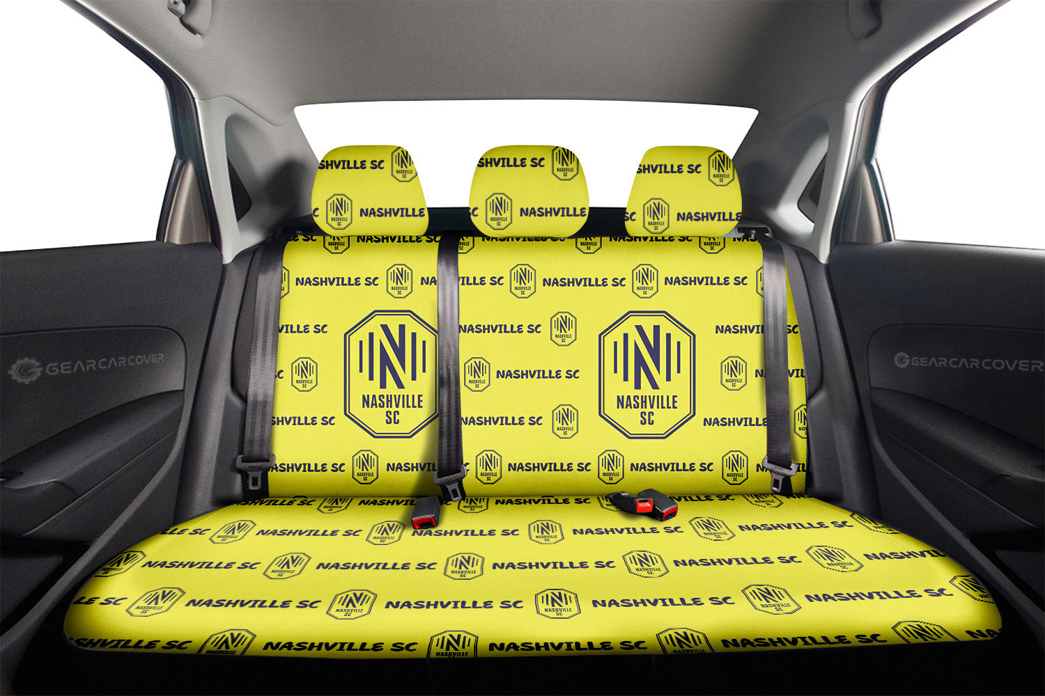 Nashville SC Car Back Seat Covers Sporty Team Collection - Gearcarcover - 2