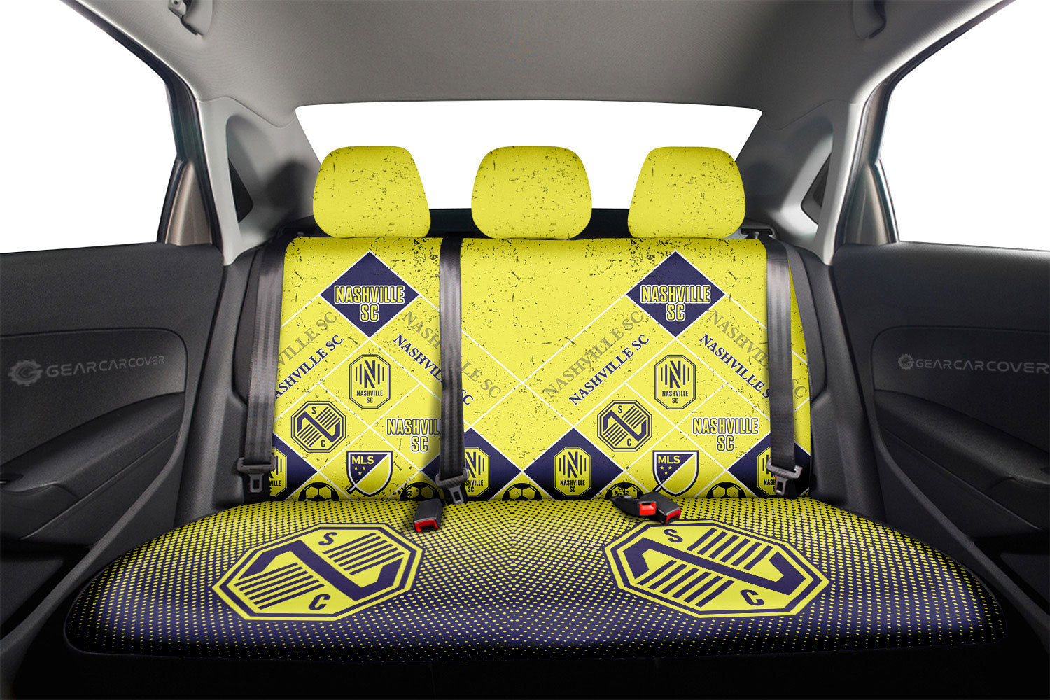 Nashville SC Car Back Seat Covers Sporty Team Collection - Gearcarcover - 2