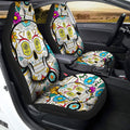 Nashville SC Car Seat Covers Custom Sugar Skull Car Accessories - Gearcarcover - 3