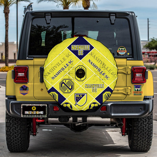 Nashville SC Spare Tire Covers Camera Hole Sporty Team Collection - Gearcarcover - 2