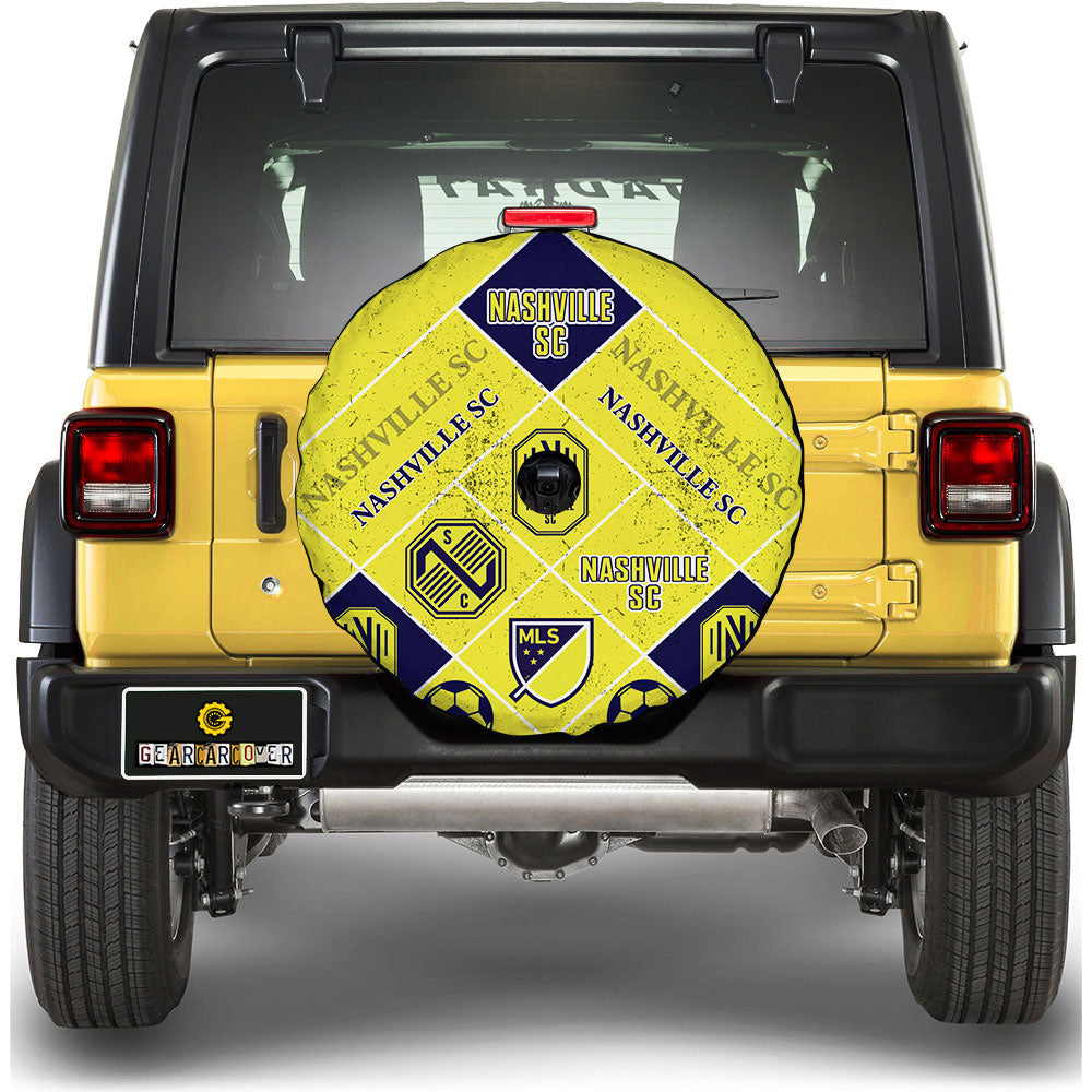 Nashville SC Spare Tire Covers Camera Hole Sporty Team Collection - Gearcarcover - 1